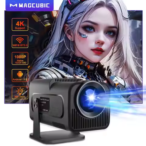 Magcubic HY320 Projector 4K Android 11 Native 1080P 390ANSI Wifi6 BT5.0 Cinema portable Allwinner H7