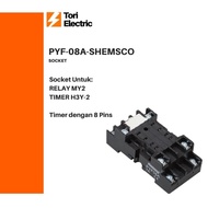 MY2 H3Y-2 8 pin PYF-08A Relay Socket SHEMSCO Timer Relay