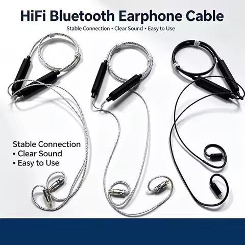 Hi-Res QCC5181 Bluetooth Upgrade Cable LDAC Lossless Audio Neckband Wire MMCX 0.78mm 2Pin Compatible