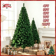 Christmas Tree 4/5/6/7/8/10 FT PVC High Quality Green Xmas Tree Decoration With Metal Stand