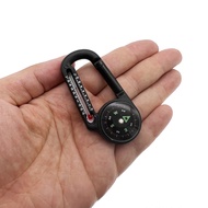 Outdoor Aluminum Alloy Multifunctional Keychain/Carabiner Compass/Compass Thermometer