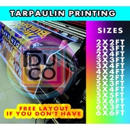 ♒ ◸ TARPAULIN PRINTING WITH FREE LAYOUT