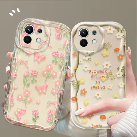 Cartoon Colorful Flowers Case for Xiaomi POCO X7 X6 X5 X3 NFC F7 Ultra F6 F5 Pro F4 F3 GT M5S C65 C7