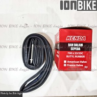 Kenda inner tube 700 x 23 - 25 c FV60 presta - road bike racing tube 700x23-25c 700c