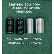 Capacitor 150uf 100uf 22.5uf 35uf 30uf 60uf 275uf 50uf 180uf Starter Cap Dive Water Pump Mitsubishi 
