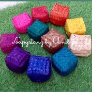 30 pcs Kotak Mengkuang Berwarna 6x6cm