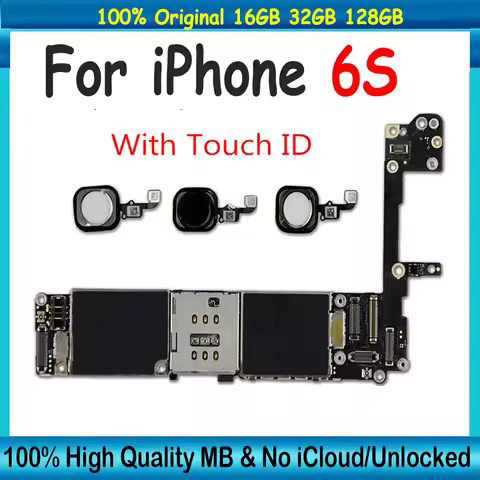 For iPhone 6 6S Free iCloud Logic Board Good Tested for iPhone 6S Motherboard Full Chips iOS System