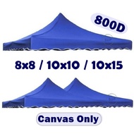 (Ready Stock)(Heavy Duty Canvas Canopy Kanvas Kanopi Khemah (6x6 8x8 / 10x10 / 10x15) keliling kain 