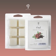 Pristine Scented Wax Cubes | Oud &amp; Fresh Rose | Garden | Essential Oil | 70g | Wax Melts with Fragrance for Decorations