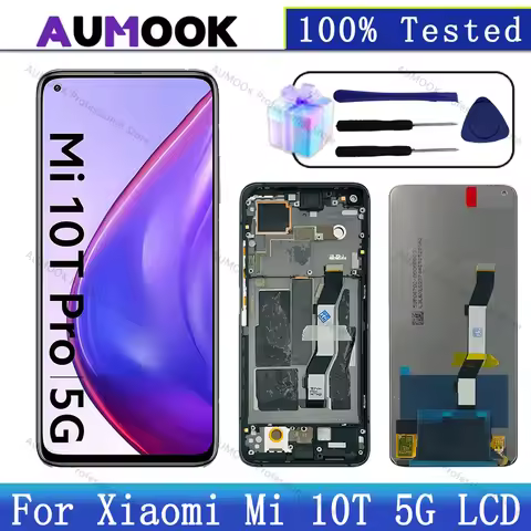 IPS For Xiaomi Mi 10T 5G LCD Display M2007J3SY Touch Screen For Mi 10T Pro M2007J17C LCD For Redmi K