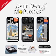 [MAGSAFE ขอบดำ ] JOUIR DES MOMENTS + FREE MAGSAFE GRIPTOK เคสเม็กเซฟ