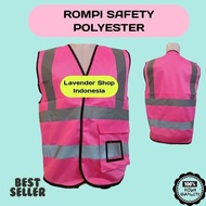 Gjah Polyester Safety Vest Polyester Safety Vest/ Pink Safety Vest/ Work Vest/ Project Vest/