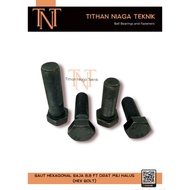M12 DRAT / PITCH 1.75 GRADE 10.9 ; BAUT HEX BAJA HITAM ; M12 x 25 / 30 / 35 / 40 / 45 / 50 / 55 / 60