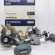 08'Shimano TYRNOS 8II/10II right handle 2 speed baitcasting reel original shimano