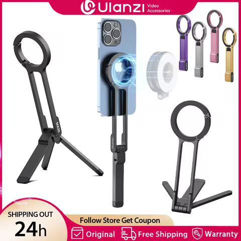 Ulanzi MA30 Magsafe Phone Tripod Dual-sided Magnetic Phone Holder Phone Stand for Iphone 16 15 Outdo