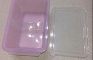 全新 粉紅 / 淺藍 透明 PP保鮮盒 1200ml  / 1.2L 耐熱120度 便當盒 收納盒 内含活動分隔片