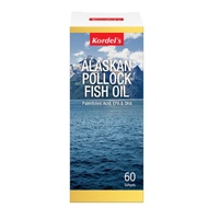 Kordel's Alaskan Pollock Fish Oil 1000mg EPA, DHA, 7 for Cholesterol, Sugar & Skin Health
