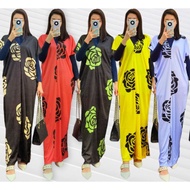 Dres kaftan corak bunga borong