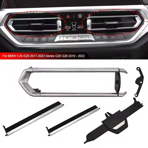 Car Front Middle AC Air Conditioner Vent Grill Slider Clip Repair Kit For BMW 3 Z4 G29 2017-2023 Ser