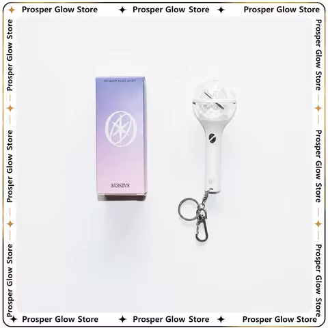 2026 Katseye Mini Light Stick Keychain Led Glowing Pendant Key Ring Concert Cheering Accessory For F
