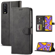 Flip Cover case WALLET VIVO Y12S Y20 Y20i Y20S Y20sG Y51-2020 Y51A Y53S Y11 Y12i Y1S Y75 T1-5G Y81 Y83 Y85 V9 V7+V5 V5S V5Plus Y67 Y19 V1 V11i Pro Book Cover WALLET Flip Cover Leather Leather Case Slot Card Magnetic Button Card 4G 5G