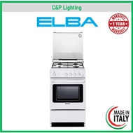 Elba Free Standing 4 Burner Cooker Hob with Electric Oven EEC 566 WH