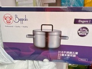 Buffalo 5層複合金不鏽鋼雙耳鍋 22cm/ 3.6L
