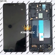 LCD TOUCHSCREEN PLUS FRAME SAMSUNG GALAXY S21 FE / S21FE / G990 BLACK INCELL