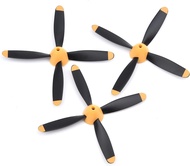RC Spare Propellers with Propeller Savers and Adapters RC Airplane 4-Blade Propellers for RC P51 Mus