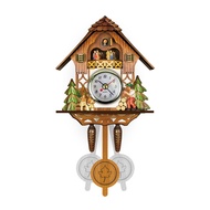 TAC Cuckoo Clock Wall Clock Handicraft Vintage Wooden Cuckoo Tree House Clock For Bedroom Living Room School Office