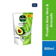 [Bundle of 4] Dettol Shower Gel Proskin Onzen Moisturizing 800ml