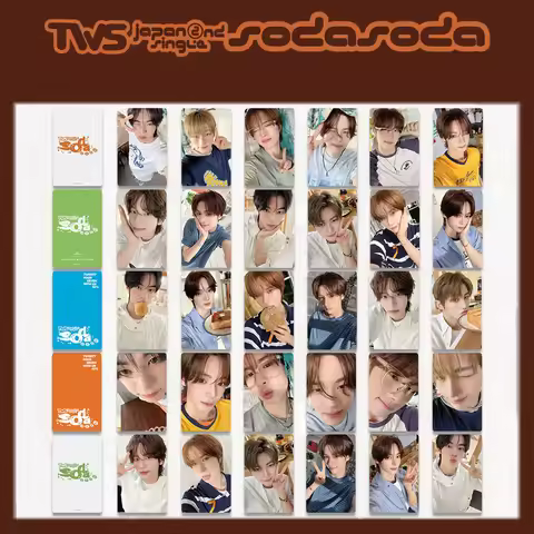 6PCS New Small Card TWS Album SODA SODA Peripheral Photo Card Stickers LOMO Carter Classic Card Coll