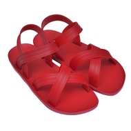 Mùa Hè Mới Đáy Bằng Nhựa Giày Sandal Nữ Size Lớn Đế Bằng Giày Đi Biển La Mã Việt Nam Nhựa Hàn Quốc J