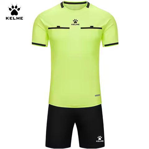 Kelme Football Referee Suit New Breathable Short-sleeved Personalized Custom Referee Jersey Outdoor