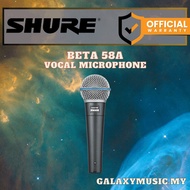 Shure BETA 58A Supercardioid Dynamic Vocal Microphone ( BETA-58A / BETA58A )
