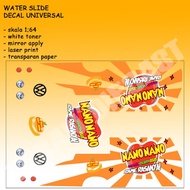 Hot Wheels decal White Toner Kool Kombi Nano Nano