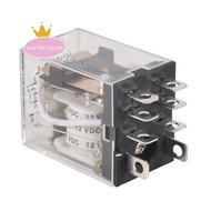 DC 12V Coil 10A 240VAC 28VDC DPDT Electromagnetic Relay JQX-13F2Z