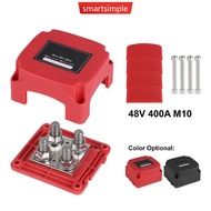SMARTSIMPLE 48V 400A Negative Bus Bar with Cover High Current Terminal Block for Car Boat RV Modific