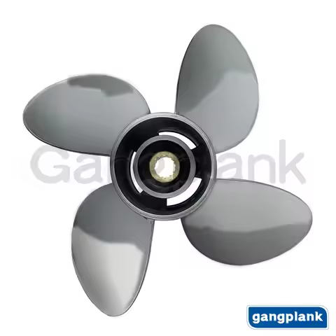 15 Teeth 4-blade Stainless Steel Marine Propeller for Yamaha for Suzuki Outboard Engines 60-140HP 13