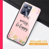 Softcase Glass Kaca REALME C35 - Casing hp REALME C35 [ S44 ].
