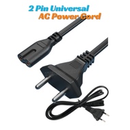 🔌Ready Stock🔌 2Pin Universal AC Power Cord/2C X 0.75mm 2 Pin Ac Cord Cable
