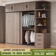 Wardrobe sliding wardrobe small wardrobe children's thick wardrobe home bedroom wardrobe sliding doo