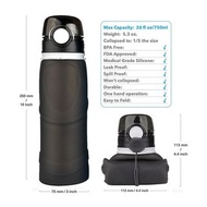 700ml矽膠折疊水壺  gfyckp 700ml Silicon Foldable Water Bottle 折疊桶 飲水袋 戶外水袋 便攜水袋 露營水袋 露營水桶 摺疊水桶 儲水袋 便攜水桶 露營