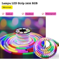 Colorful 2835 LED Strip Lights 2835 RGB LED Strip/s 220V Per Meter Waterproof (Strip Lights + Socket