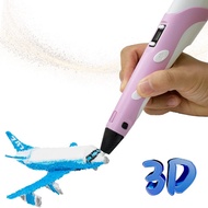3D Pen LED Screen DIY 3D Printing Pen Creative Toy Gift For Kids Design Drawing Pen Educational Toys