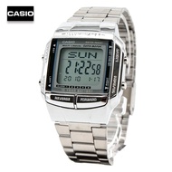 Velashop นาฬิกาข้อมือผู้ชายคาซิโอ CASIO DATA BANK สายสแตนเลส รุ่น DB-360-1ADF DB-360-1A DB-360 DB360