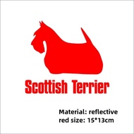 Dog in Alaska Bichon German Shepherd Dubin Corgi Samoyed Scottish Terrier Dog Reflective Warning Car