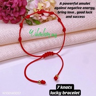 (wikacharms) 7 knots lucky bracelet