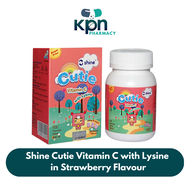 Shine Cutie Vitamin C Strawberry Flavour 100mg + Lysine for KIDS(EXP DATE:03/25)