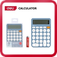 [ DELI ] (DS-M124) Portable Calculator | 12 Digit Display | Compact Office Calculator